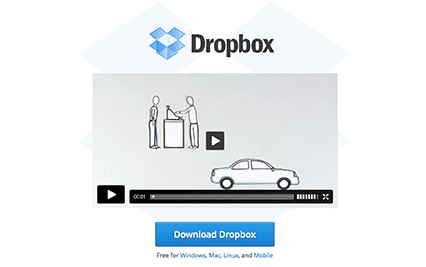 Dropbox Call to Action