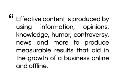 Effective Content Definition