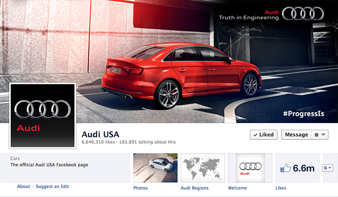 Audi on Facebook