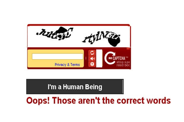 Impossible reCAPTCHA Form