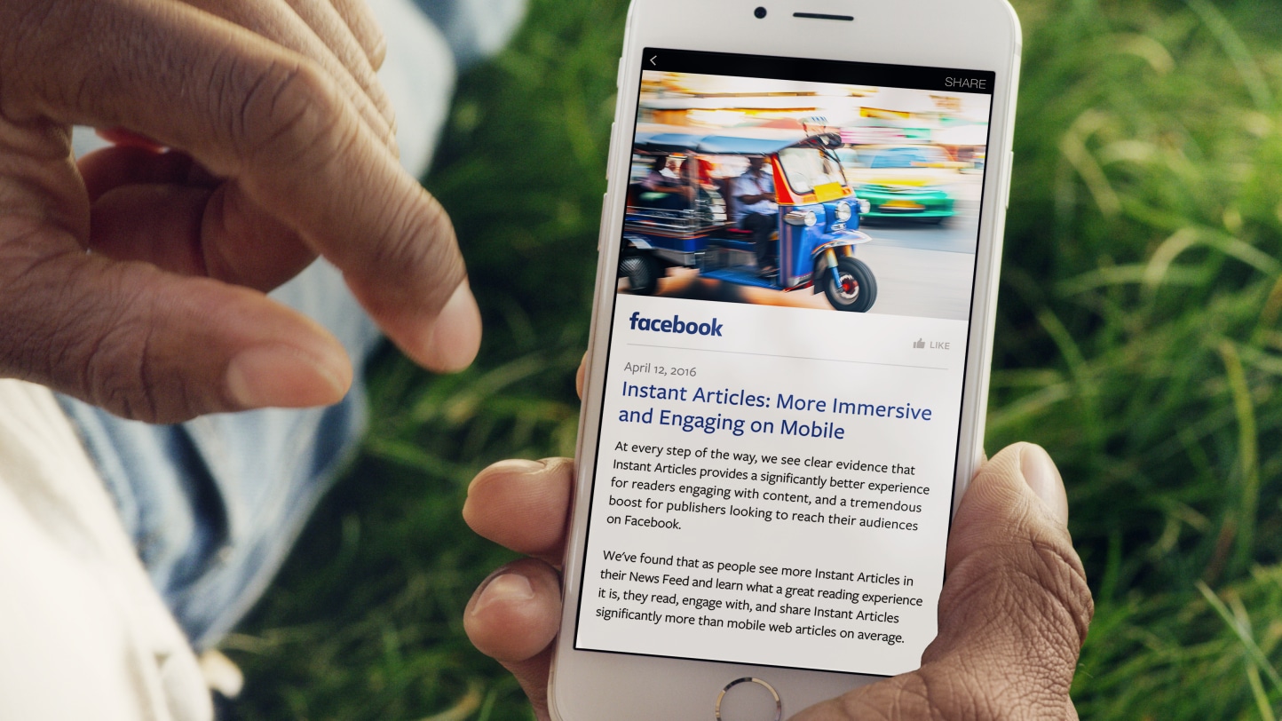Facebook Instant Articles Available to All Publishers