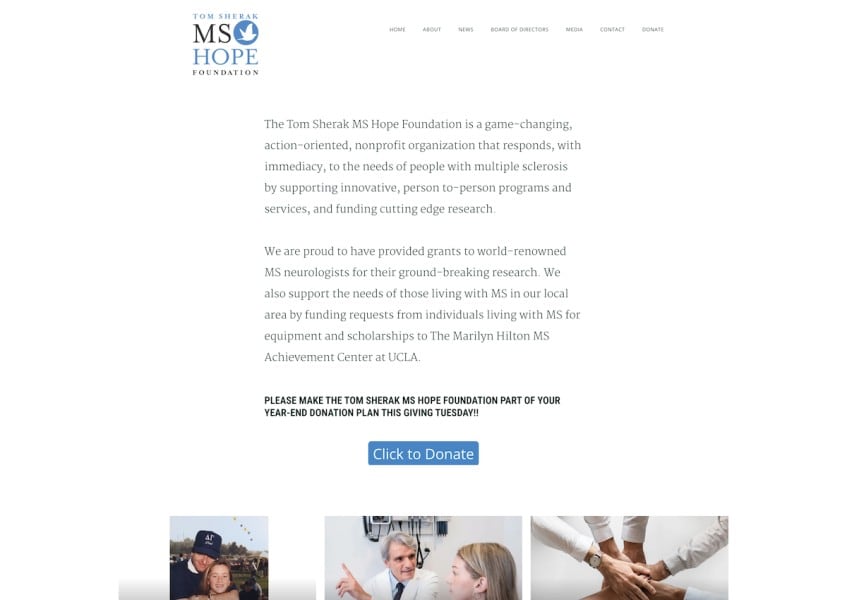 Tom Sherak MS Hope Foundation