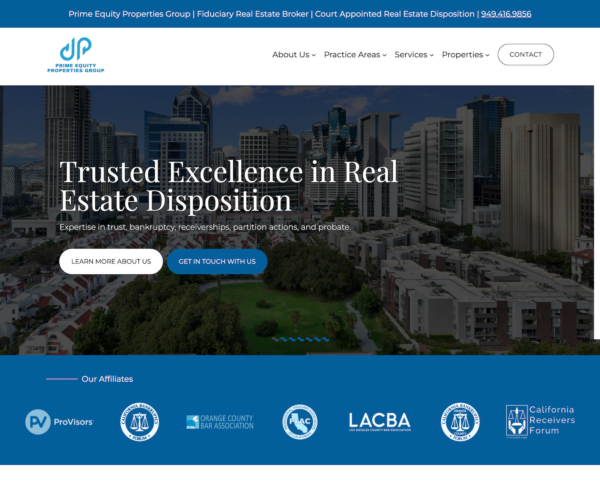 Prime Equity Properties Group | A Premium WordPress Website by imFORZA